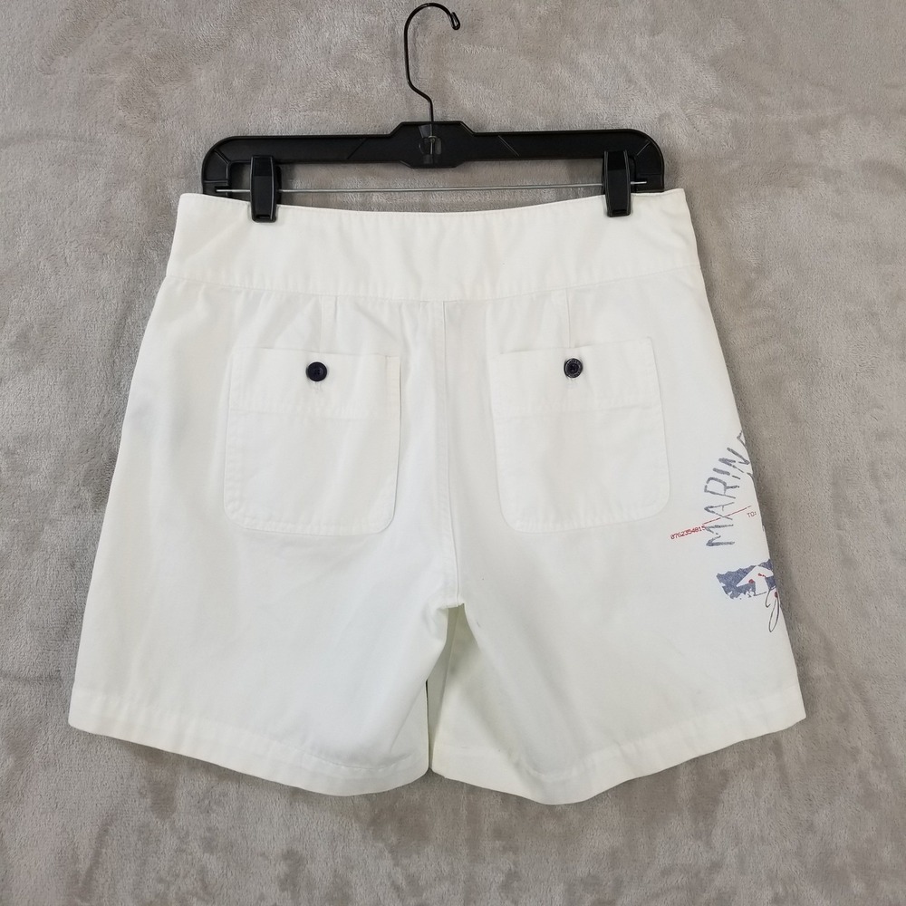 Lauren Jeans Co.‎ Shorts L White Marine Expedition Sailor Nautical 32" Waist - Picture 2 of 10